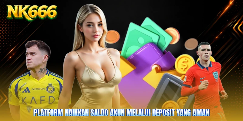 Platform naikkan saldo akun melalui deposit yang aman